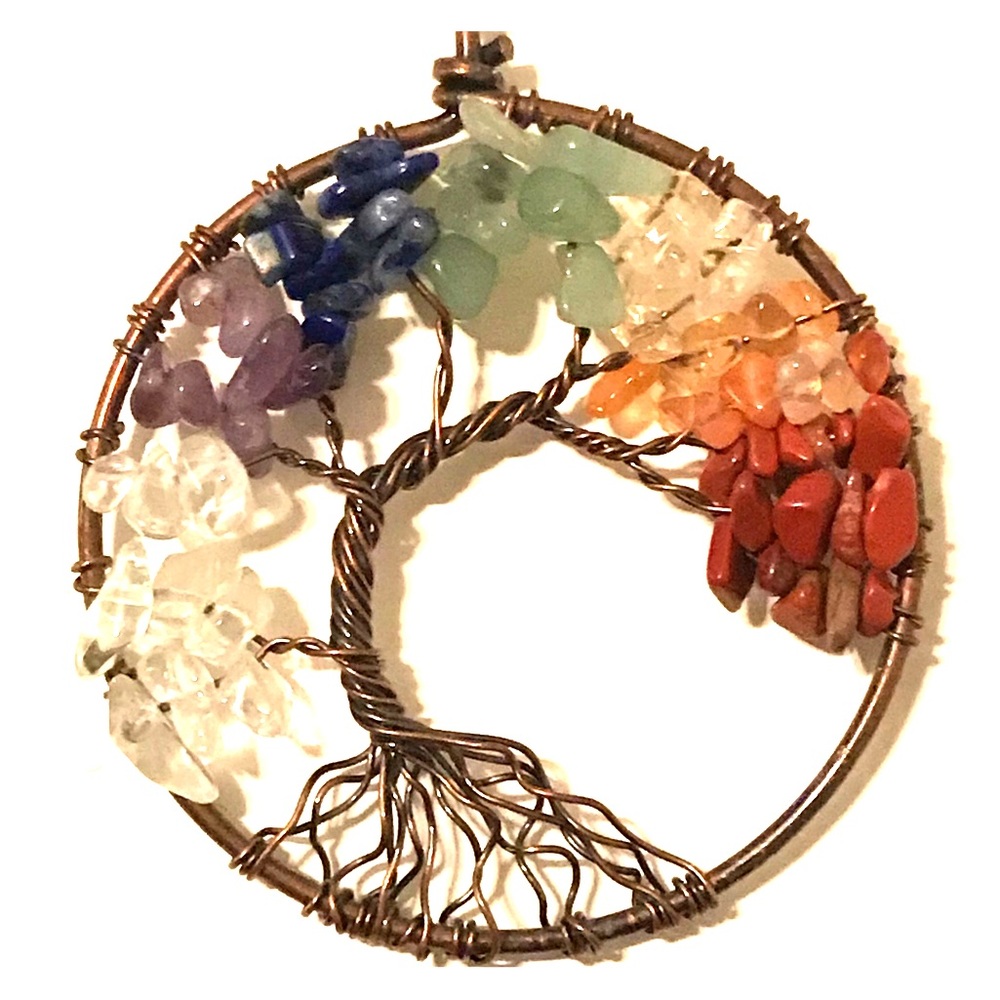 Wire wrapped Tree of Life necklace